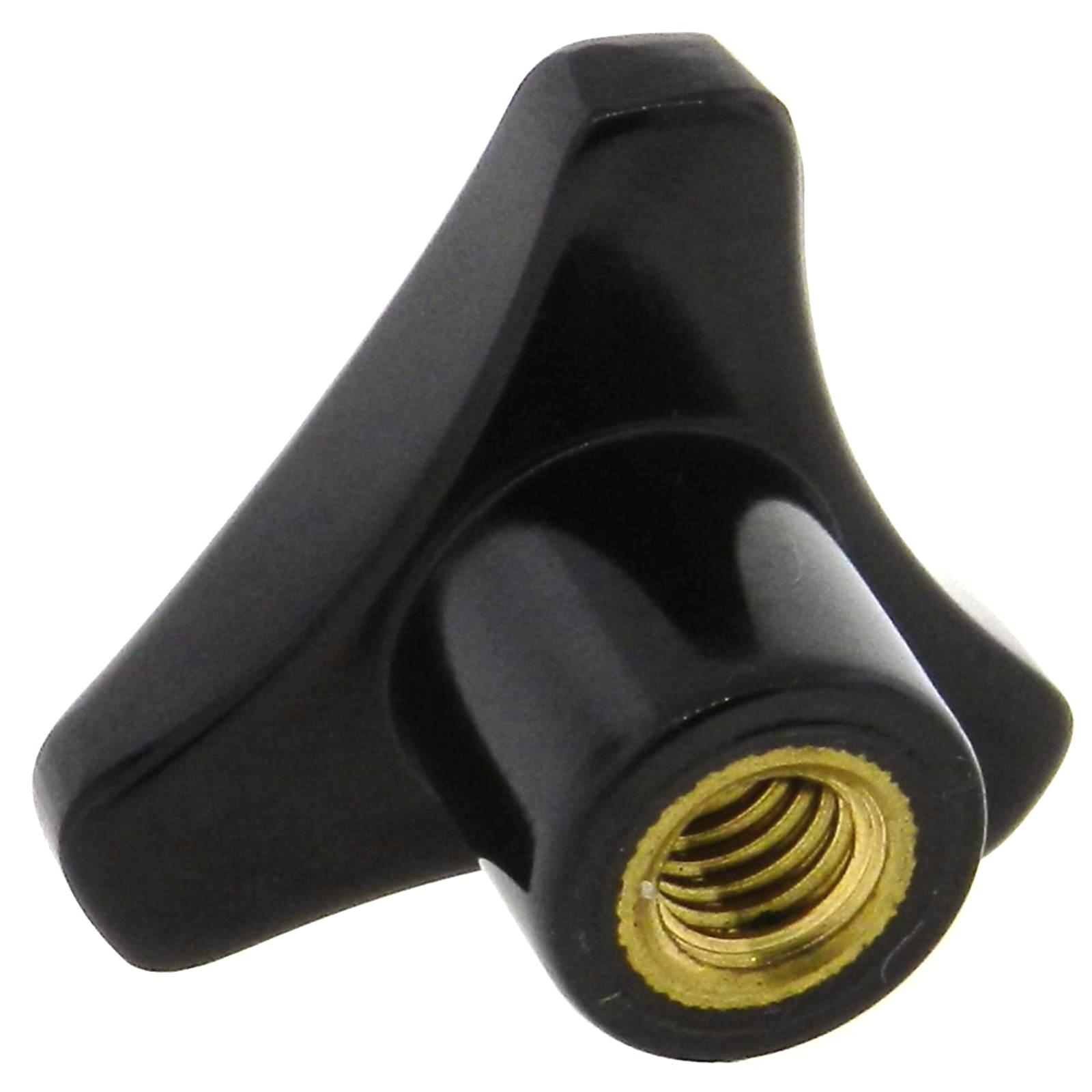 Phenolic 3 Lobe Knob Tapped , Hand Knobs